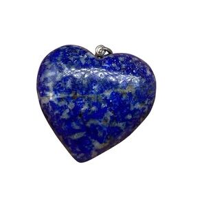 Blue Heart Pendant Necklace